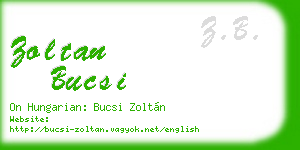 zoltan bucsi business card